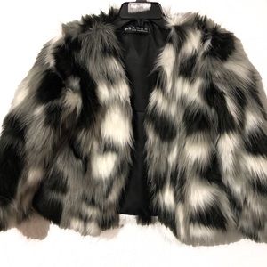 Faux fur coat